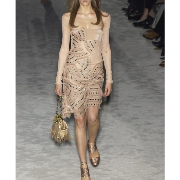 Tom Ford for Gucci satin strappy bamboo heels sz. 37.5C - Picture 3 of 16